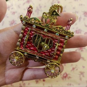 NWOT Betsey Johnson Circus Lion in Cage necklace